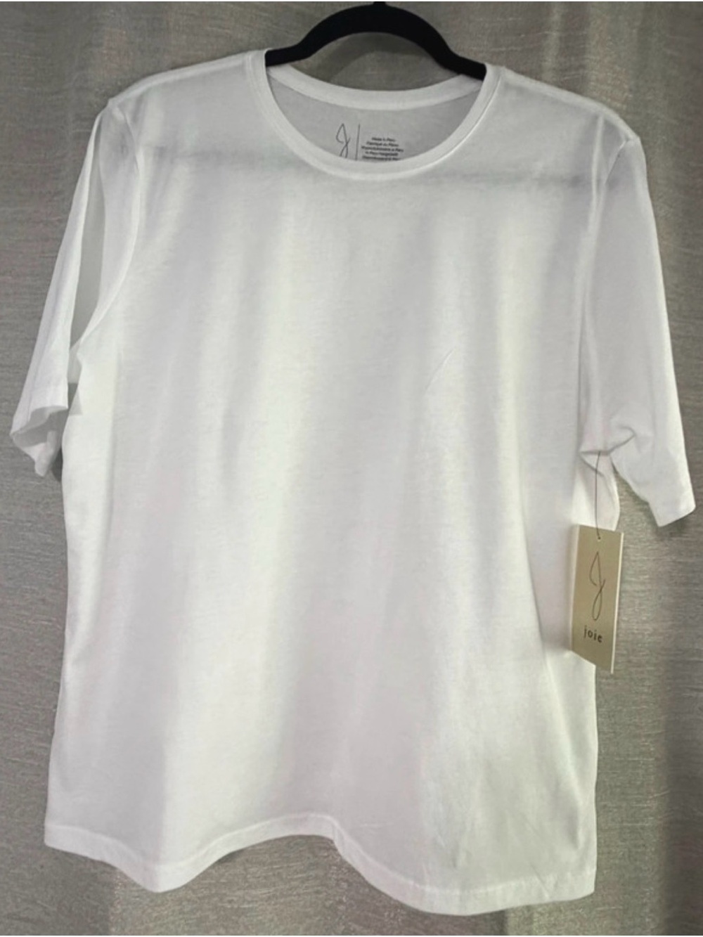 Joie Womens’s White Short Sleeve Crewneck Tee